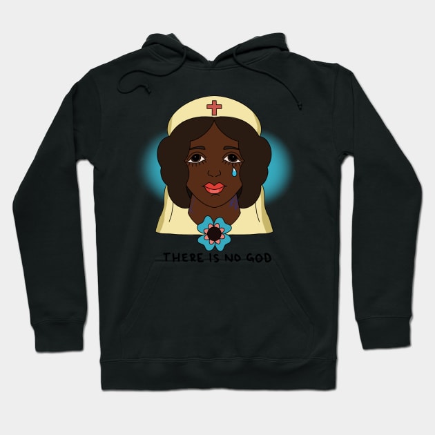 There is no god Hoodie by lizajambalaya